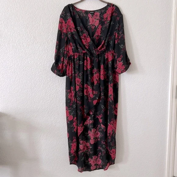 Torrid High Low Wrap Shirt/Tunic - Picture 1 of 3